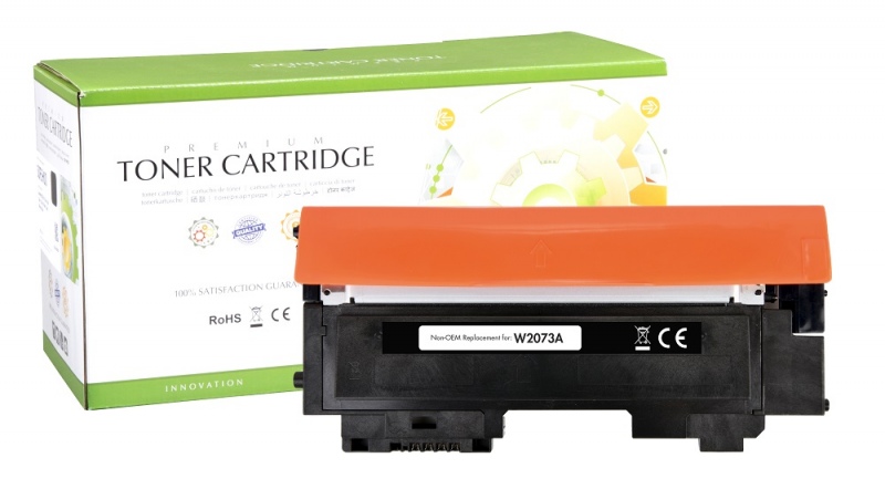 002_01_s2073a_box_and_cart_002_01_s2073a_box_and_cart Neoriginali Static Control HP W2073A, purpurinė kasetė - Image 1
