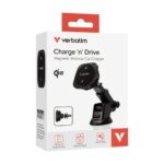 Verbatim 31861 Charge 'n' Drive Qi2 Magnetinis belaidis automobilinis įkroviklis, Juoda - Image 2