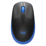 Logitech M190 Full-Size Belaidė pelė, RF Wireless, 1000 DPI, Mėlyna