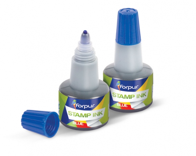 1 Tušas antspaudams Forpus, 30 ml, mėlynas - Image 1