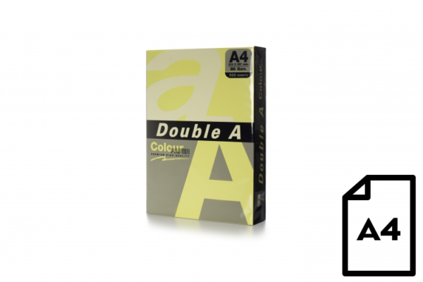 Spalvotas popierius Double A, 80g, A4, 500 lapų, Cheese - Image 3
