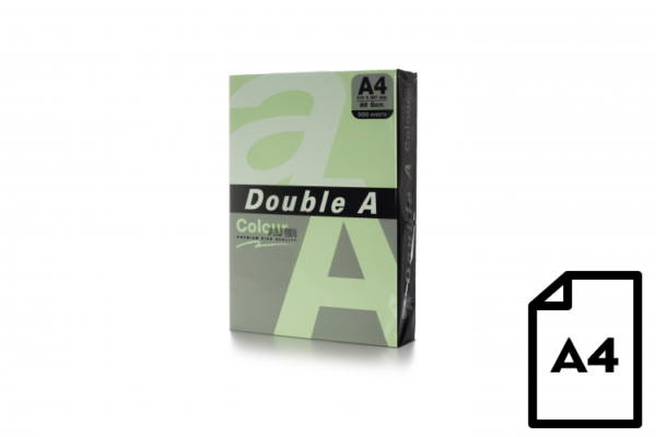 Spalvotas popierius Double A, 80g, A4, 500 lapų, Lagoon - Image 3
