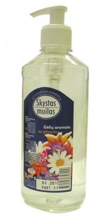 1 Muilas, skystas, su glicerinu, gėlių kvapo (be daž.), su dozatoriumi, 500ml - Image 1