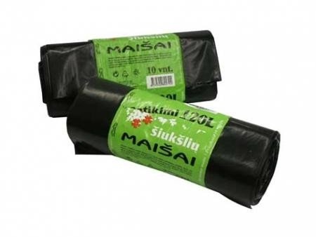 1 Šiukšlių maišai Plasta, 20l/20vnt., 20mikr., juodi - Image 1