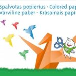 Popierius, spalvotas SMLT, A4, 80 g, vienpusis, 8 lapai,  klijuotas