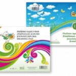 Piešimo sąsiuvinis SMLT, A4, 80 g, 20 lapų , klijuotas