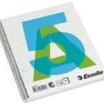 Sąsiuvinis su spirale Esselte, A5/70, linija, minkštas viršelis