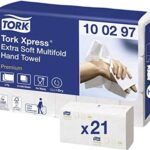 Lapelinis rankšluostinis popierius Tork Premium Extra Soft H2, 2 sl., 100 lap., 34x21.2cm, W,21vnt