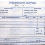 PVM sąskaita faktūra 1+1 SC, A5, 2 × 50 l.
