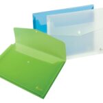Aplankas su spaude Forpus, A4, plastikinis, su praplėtimu, mėlynas, skaidrus