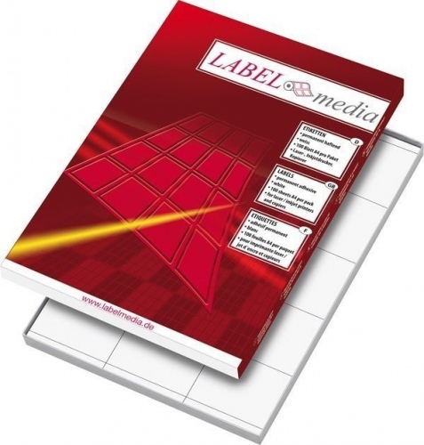 1 Lipnios etiketės LabelMedia, A4, baltos, 70x42.3 mm, (21) (100) 0707-757 - Image 1