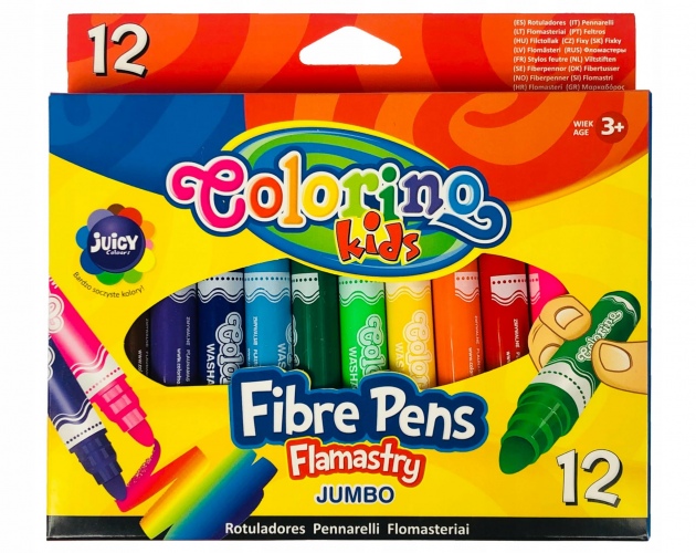 1 Flomasteriai Colorino Kids Jumbo, 12 spalvų - Image 1