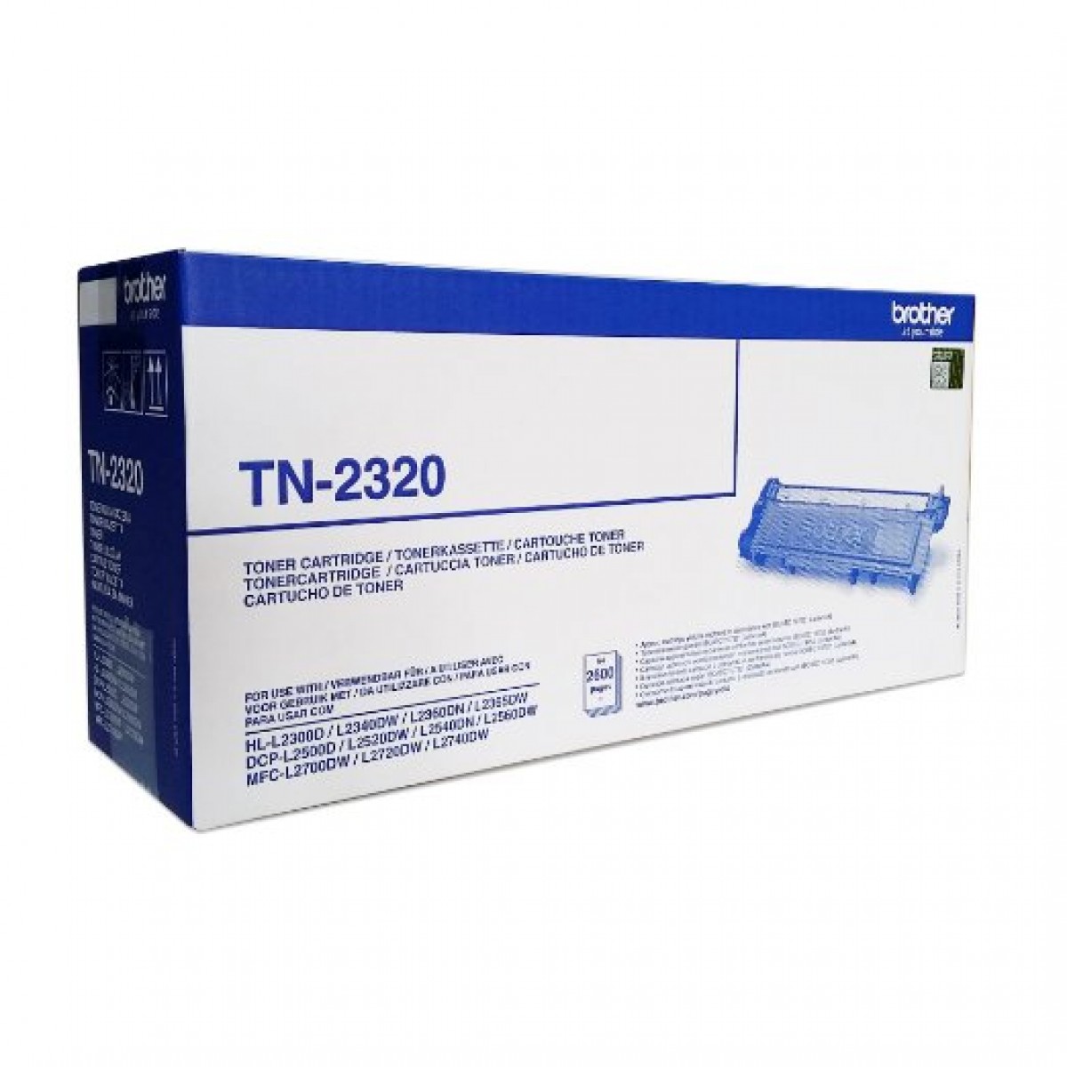 152BRTN2320 Kasetė Brother TN-2320 BK 2600psl OEM - Image 1