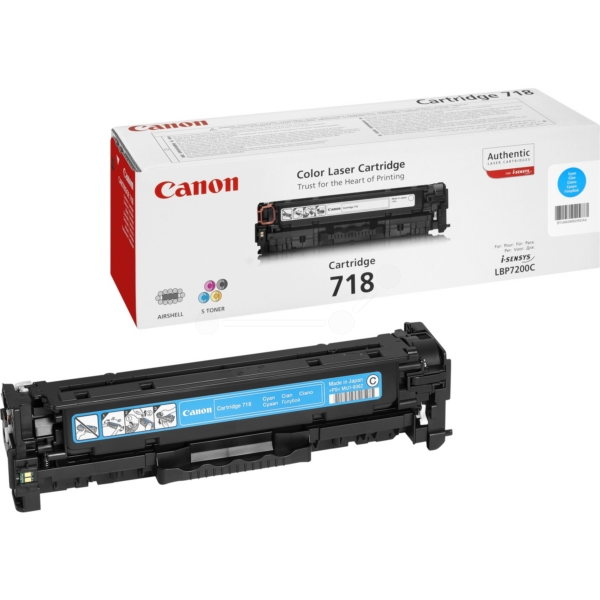 152CN718C Kasetė Canon 718 (2661B002) CY 2900psl OEM - Image 1