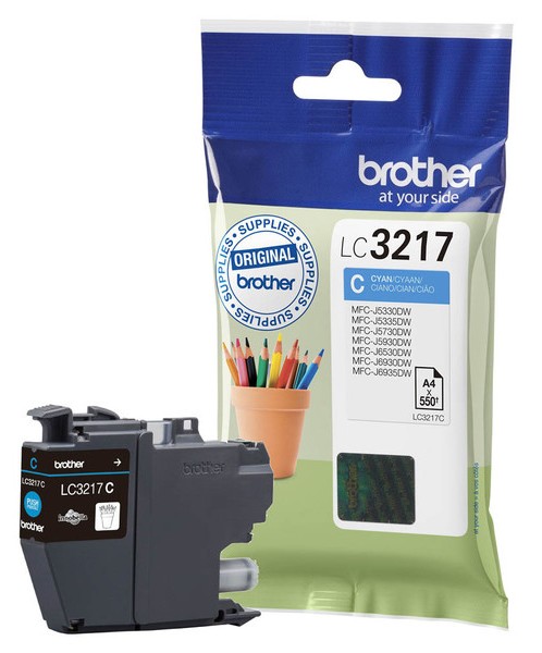 162BRLC3217C Kasetė Brother LC3217 CY 550psl OEM - Image 1