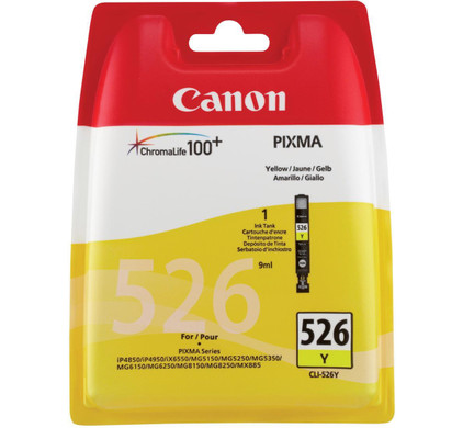 162CNCLI526Y Kasetė Canon CLI-526Y YL 450psl OEM - Image 1