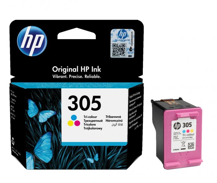 162HP3YM60AE Kasetė HP No.305 (3YM60AE) CMY 100psl OEM - Image 1