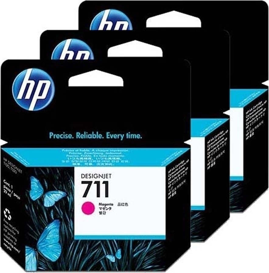 162HPCZ135A Kasetė HP No.711 (CZ135A) MG 29ml 3pack OEM - Image 1