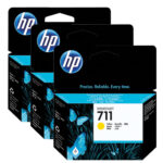 Kasetė HP No.711 (CZ136A) YL 29ml 3pack OEM