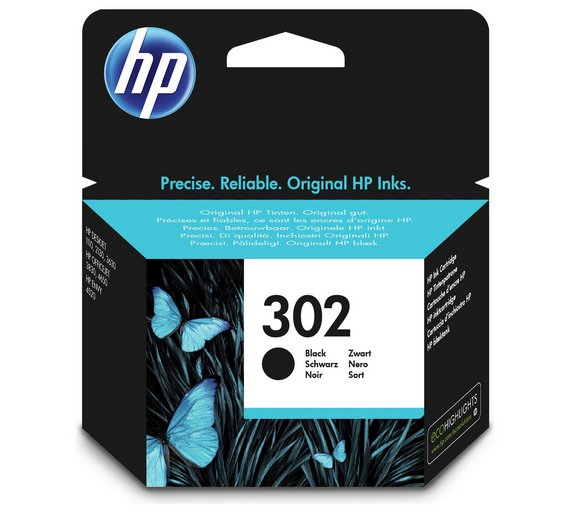 162HPF6U66AE Kasetė HP No.302A (F6U66AE) BK 190psl. OEM - Image 1