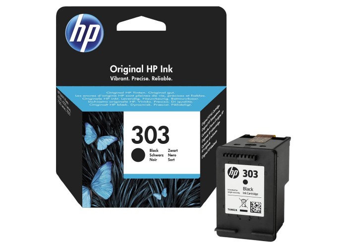 162HPT6N02AE Kasetė HP No.303 (T6N02AE) BK 200psl OEM - Image 1