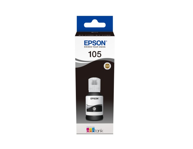 16ea4b79-f758-4f56-9109-203bbe8e9c0f Epson 105 EcoTank (C13T00Q140) Rašalo papildymo buteliukas, Juoda - Image 1
