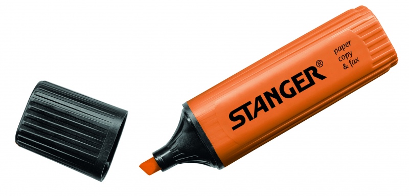 180002000_textmarker_orange Stanger Teksto žymeklis 1-5 mm, oranžinis, 1 vnt. 180002000 - Image 1