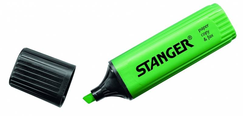 180006000_textmarker_gruen Stanger Teksto žymeklis 1-5 mm, žalias, 1 vnt 180006000 - Image 1