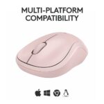 Logitech M240 Silent Belaidė pelė, Bluetooth, Rose - Image 6