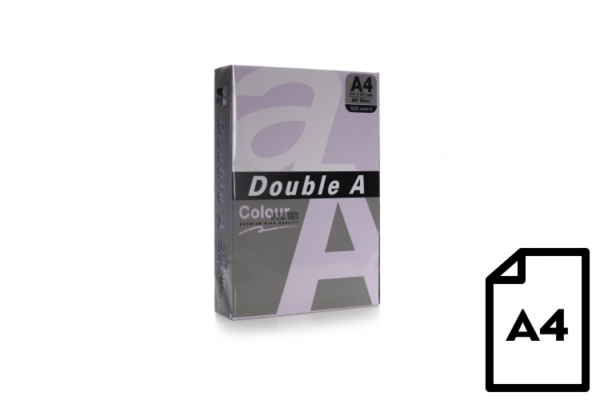 Spalvotas popierius Double A, 80g, A4, 500 lapų, Levender - Image 2