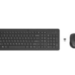 HP 330 Combo Belaidė klaviatūra + pelė RF Wireless US Int, Juoda