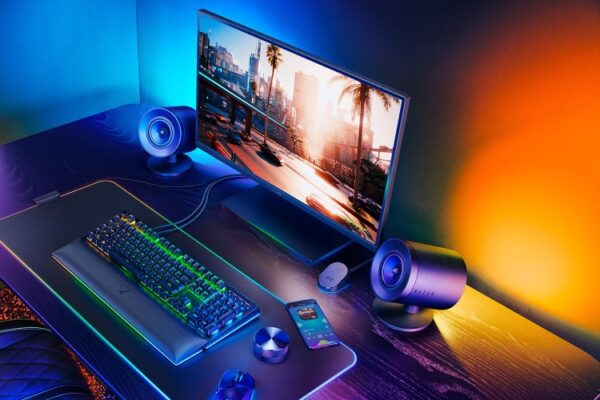 Razer Nommo V2 Pro Full range 2.1 PC Žaidimų garso kolonėlės, Juoda - Image 6