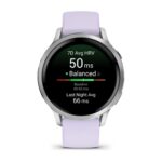 Garmin Venu 4 Išmanusis laikrodis 41 mm Silver / Periwinkle Silicone Band - Image 2