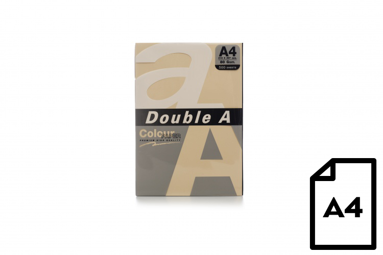 3 Spalvotas popierius Double A, 80g, A4, 500 lapų, Old Rose - Image 1