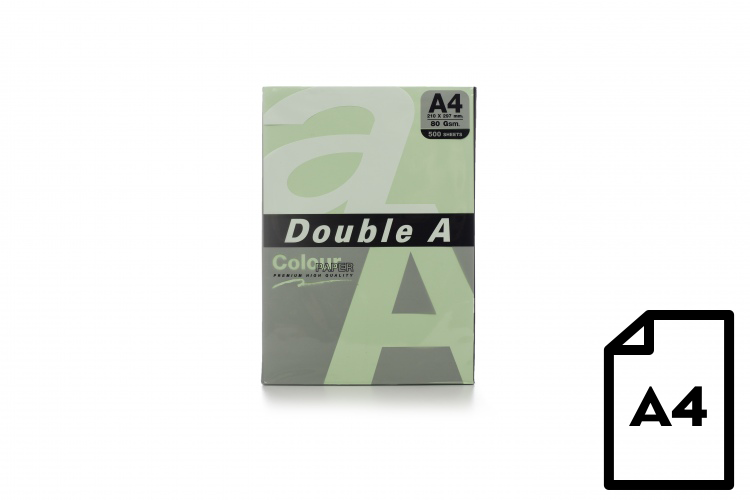 3 Spalvotas popierius Double A, 80g, A4, 500 lapų, Lagoon - Image 1