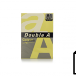 Spalvotas popierius Double A, 80g, A4, 500 lapų, Butter