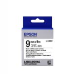 Epson LK-3WBW (C53S653007) Ženklinimo juostos kasetė, Strong Adhesive, Black on White 9mm, 9m