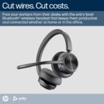 Poly Voyager 4320 MS Teams Belaidės ausinės, Bluetooth, USB-C, +BT700 dongle, +Charging Stand, Juoda - Image 12