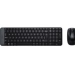 Logitech MK220 Combo Belaidė klaviatūra + pelė, US, Juoda