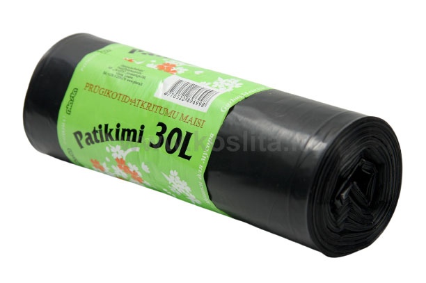 4770522896998 Šiukšlių maišai Plasta, 30l/20vnt., 25mikr. - Image 1