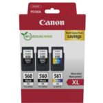 Canon PG-560XL/CL-561XL (3712C009) Rašalinių kasečių komplektas, BK/CMY