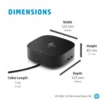 HP USB-C Dock G5 (5TW10AA) Jungčių stotelė, Juoda - Image 19