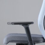 Up Up Athene ergonominė biuro kėdė Juoda, Pilkas + Mėlynas audinys - Image 10