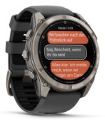 Garmin Fenix 8 Pro Išmanusis laikrodis 51 mm AMOLED Sapphire, Titanium, Graphite/Black silicone band - Image 3