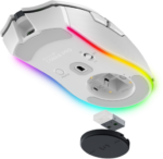 Razer Cobra Pro Belaidė žaidimų pelė RF Wireless + Bluetooth + USB-C, 30000 DPI, Balta - Image 4
