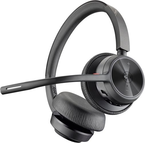 52026d99-62fa-4882-8cb3-1f5165d438de Poly Voyager 4320 MS Teams Belaidės ausinės, Bluetooth, USB-C, +BT700 dongle, +Charging Stand, Juoda - Image 1