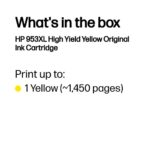 HP 953XL (F6U18AE) Rašalinė kasetė, Geltona - Image 3
