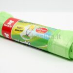 Šiukšlių maišai užrišami, 60l/10vnt., HDPE, žali