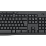 Logitech MK370 Combo for Business Belaidė klaviatūra + Pelė, RF Wireless+Bluetooth, US Int, Graphite