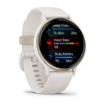 Garmin Vivoactive 5 Išmanusis laikrodis 30.4 mm Cream Gold Aluminum, Ivory Case and Silicone Band - Image 3